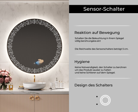 Runder Badspiegel mit LED Beleuchtung L35 #6