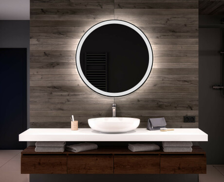 Runder Badspiegel mit LED Beleuchtung L76