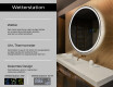 Runder Badspiegel mit LED Beleuchtung L76 #2
