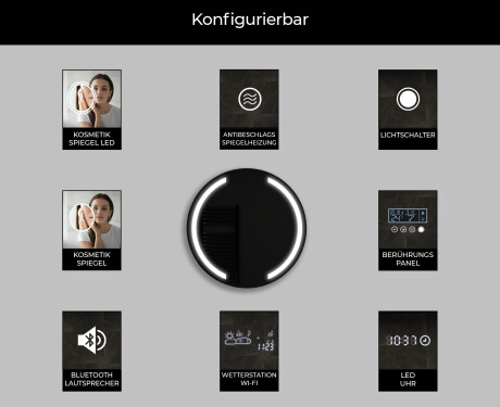 Runder Badspiegel mit LED Beleuchtung L97 #7