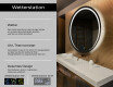 Runder Badspiegel mit LED Beleuchtung L98 #2
