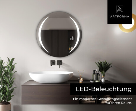 Runder Badspiegel mit LED Beleuchtung L99 - Artforma