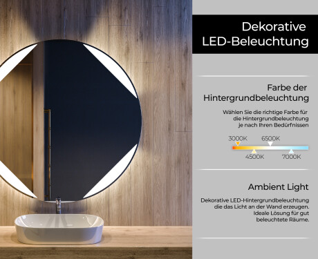 Runder Badspiegel mit LED Beleuchtung L114 #4