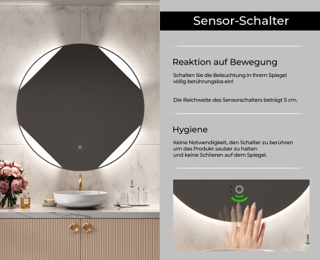 Runder Badspiegel mit LED Beleuchtung L114 #6
