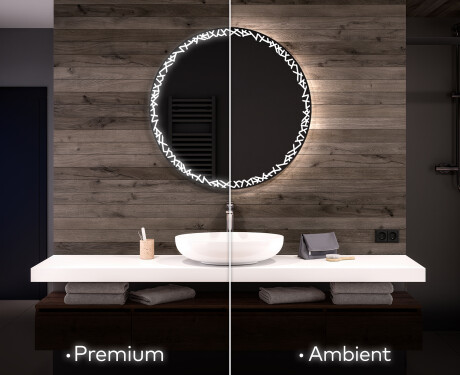 Runder Badspiegel mit LED Beleuchtung L115 #1