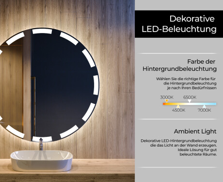 Runder Badspiegel mit LED Beleuchtung L117 #4