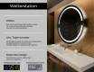 Runder Badspiegel mit LED Beleuchtung L118 #2