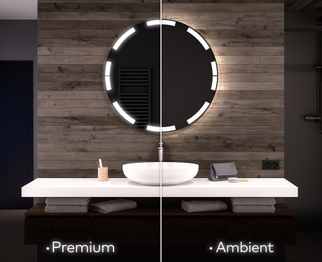 Runder Badspiegel mit LED Beleuchtung L120 #1