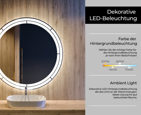 Runder Badspiegel mit LED Beleuchtung L122 #4