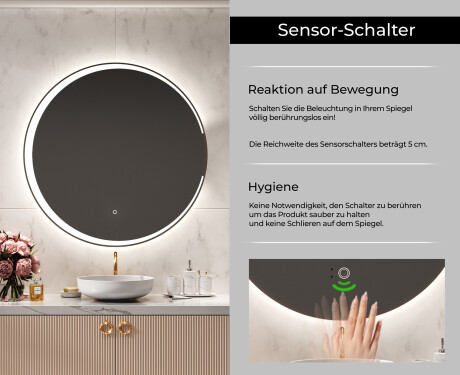 Runder Badspiegel mit LED Beleuchtung L123 #6