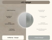 Runder Badspiegel mit LED Beleuchtung 70cm mit kaltem LED-Licht 7000K, warmem Licht 3000K oder neutralem Licht 4500K #6