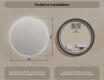 Runder Badspiegel mit LED Beleuchtung 70cm mit kaltem LED-Licht 7000K, warmem Licht 3000K oder neutralem Licht 4500K #7