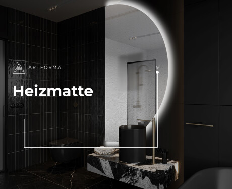 Unregelmäßige Spiegel angeschnitten mit LED A221 #8