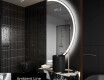 Runder Badspiegel angeschnitten mit LED beleuchting A222 #3