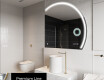 Runder Badspiegel angeschnitten mit LED beleuchting Q223 #4
