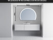 Runder Badspiegel angeschnitten mit LED beleuchting W222 #5