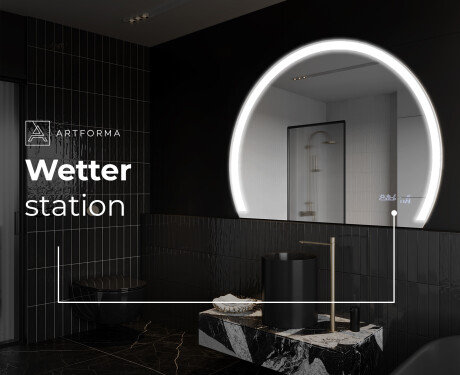 Runder Badspiegel angeschnitten mit LED beleuchting W222 #8