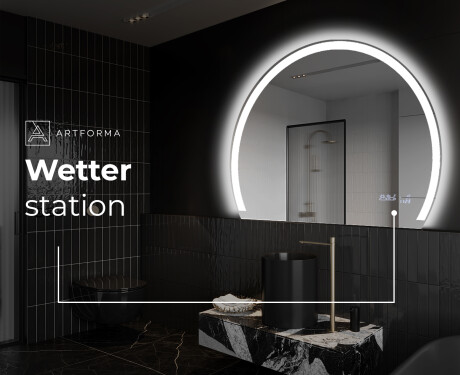 Runder Badspiegel angeschnitten mit LED beleuchting W222 #7