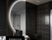 Runder Badspiegel angeschnitten mit LED beleuchting D221