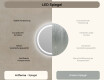Runder Badspiegel mit LED Beleuchtung 80cm mit kaltem LED-Licht 7000K, warmem Licht 3000K oder neutralem Licht 4500K #6