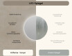Runder Badspiegel mit LED Beleuchtung 80cm mit kaltem LED-Licht 7000K, warmem Licht 3000K oder neutralem Licht 4500K #6