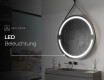 Spiegel rund zum Aufhängen mit Beleuchtung LED L118 #5
