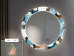 Runder dekorativer Spiegel mit LED-Beleuchtung für den Flur - Ball #5