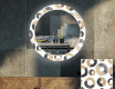 Runder dekorativer Spiegel mit LED-Beleuchtung für das Wohnzimmer - Donuts #1