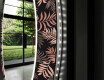 Runder dekorativer Spiegel mit LED-Beleuchtung für das Wohnzimmer - Jungle #11