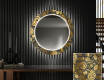 Runder dekorativer Spiegel mit LED-Beleuchtung für den Flur - Ancient Pattern