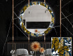 Runder dekorativer Spiegel mit LED-Beleuchtung für das Esszimmer - Colorful Leaves