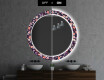 Runder dekorativer Spiegel mit LED-Beleuchtung für das Badezimmer - Elegant Flowers #7