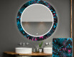 Runder dekorativer Spiegel mit LED-Beleuchtung für das Badezimmer - Fluo Tropic #1
