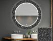 Runder dekorativer Spiegel mit LED-Beleuchtung für das Badezimmer - Ghotic #1