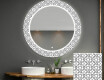 Runder dekorativer Spiegel mit LED-Beleuchtung für das Badezimmer - Industrial