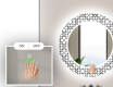 Runder dekorativer Spiegel mit LED-Beleuchtung für das Badezimmer - Industrial #5
