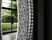 Runder dekorativer Spiegel mit LED-Beleuchtung für das Badezimmer - Letters #11