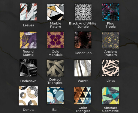 Runder dekorativer Spiegel mit LED-Beleuchtung für das Badezimmer - Microcircuit #9