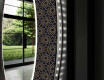 Runder dekorativer Spiegel mit LED-Beleuchtung für das Badezimmer - Ornament #11