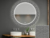 Runder dekorativer Spiegel mit LED-Beleuchtung für das Badezimmer - Triangless