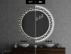 Runder dekorativer Spiegel mit LED-Beleuchtung für das Badezimmer - Triangless #7