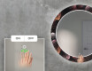 Runder dekorativer Spiegel mit LED-Beleuchtung für das Wohnzimmer - Dandelion #5