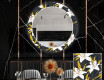 Runder dekorativer Spiegel mit LED-Beleuchtung für das Esszimmer - Bells Flowers #1