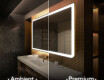 Abgerundeter Badspiegel mit LED Beleuchtung L146