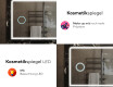 Abgerundeter Badspiegel mit LED Beleuchtung L146 #8