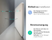 Abgerundeter Badspiegel mit LED Beleuchtung L146 #11