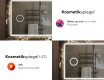Abgerundeter Badspiegel mit LED Beleuchtung L146 #8