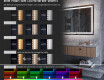 Großer Wandspiegel mit LED Beleuchtung L49 #10