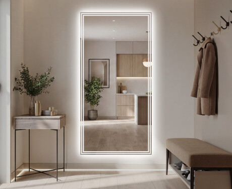 Großer Spiegel mit LED Beleuchtung L57