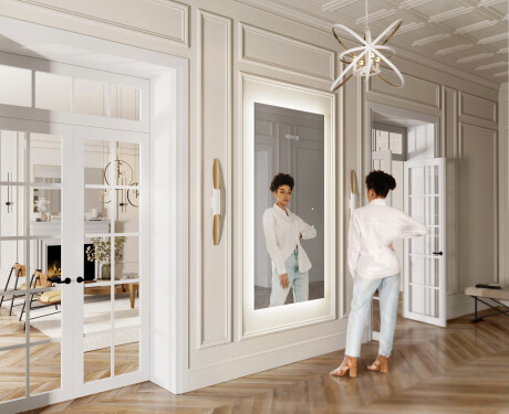 Großer Wandspiegel mit LED Beleuchtung L58 #5